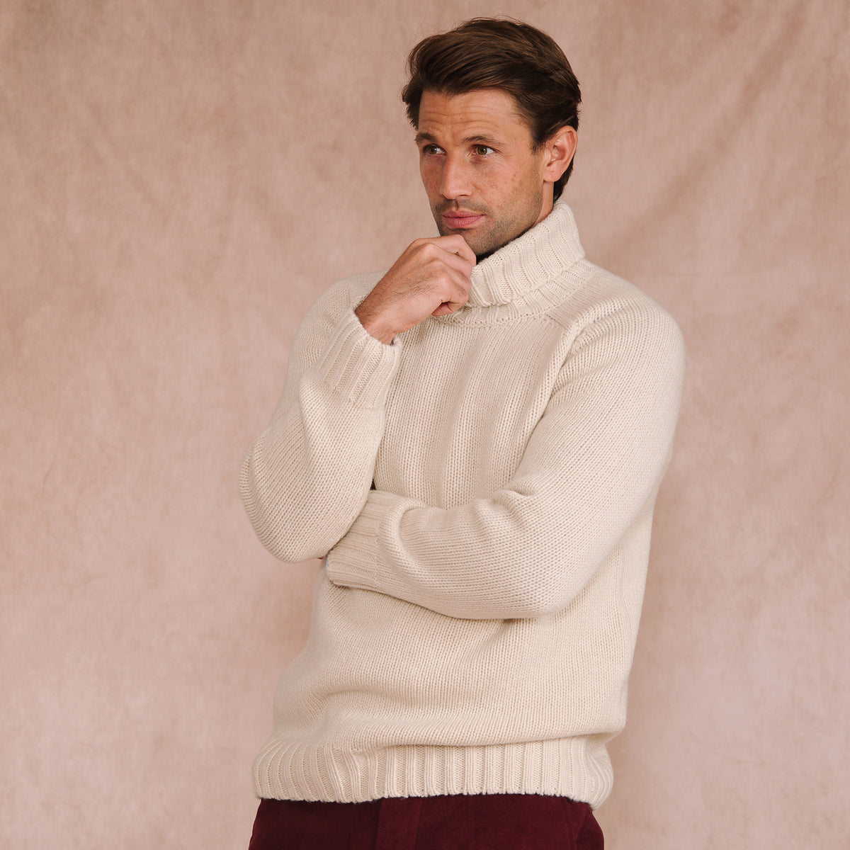 Cream Submariner Rollneck