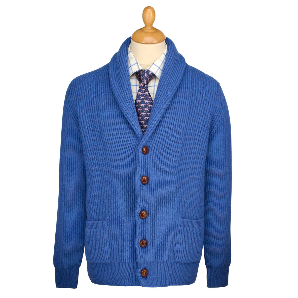 Denim Blue George Shawl Cardigan