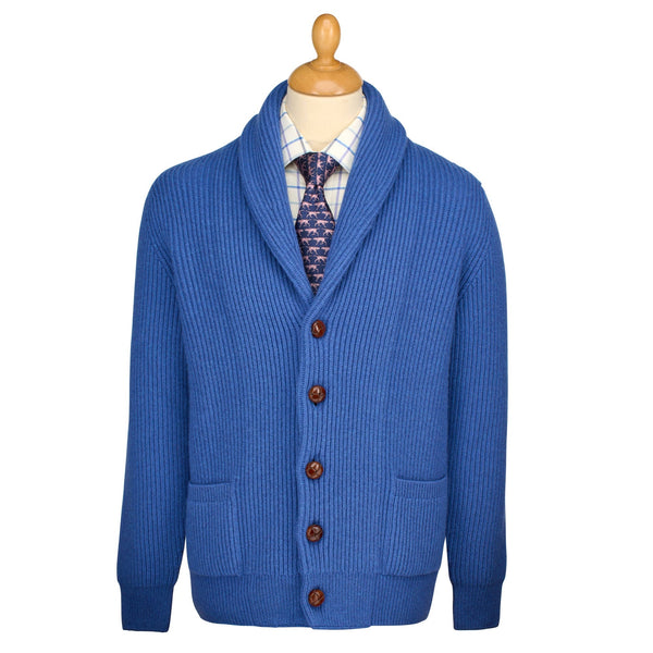 Denim Blue George Shawl Cardigan