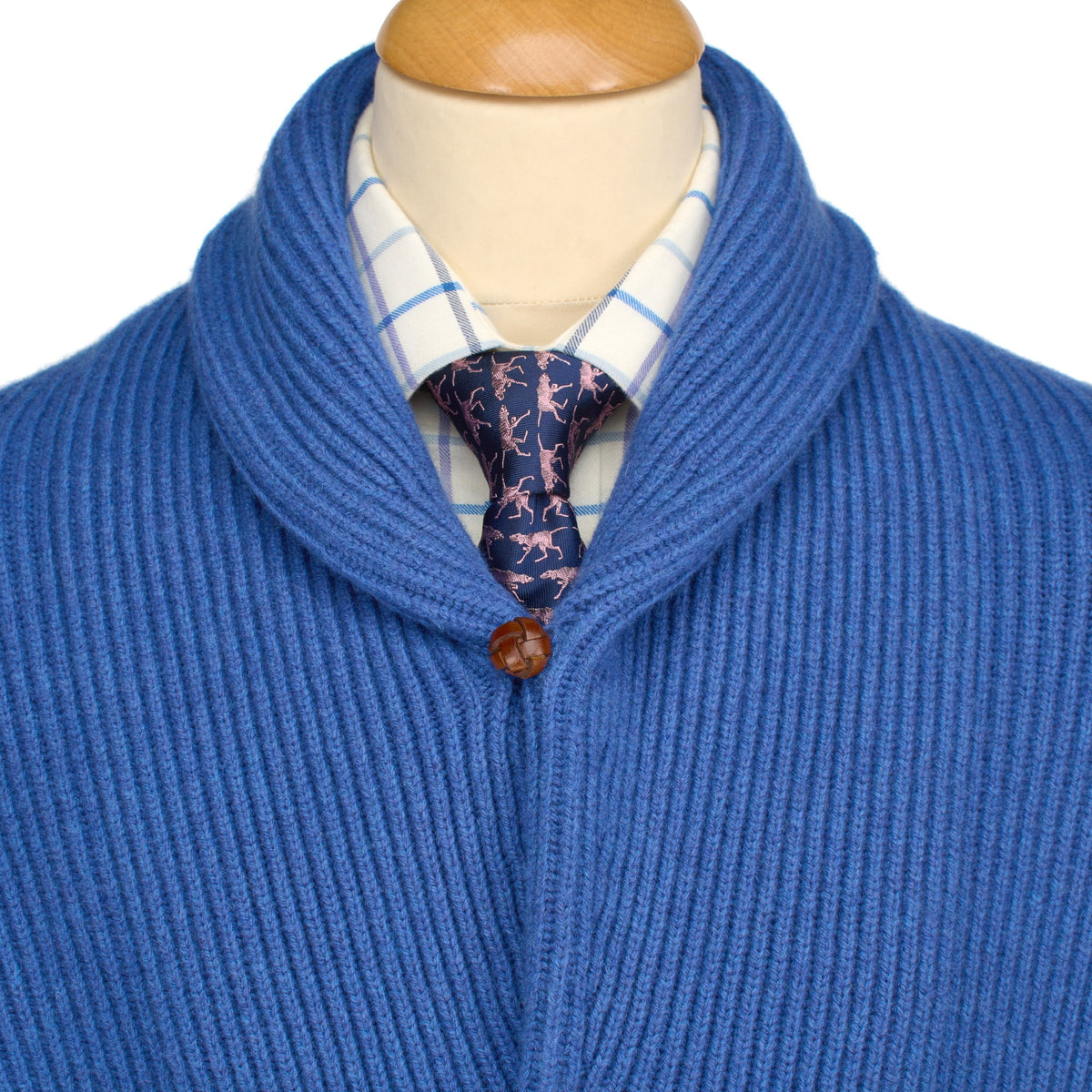 Denim Blue George Shawl Cardigan