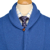 Denim Blue George Shawl Cardigan