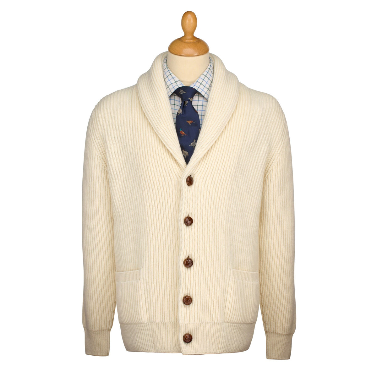 Ecru George Shawl Cardigan