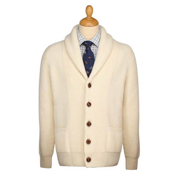 Ecru George Shawl Cardigan