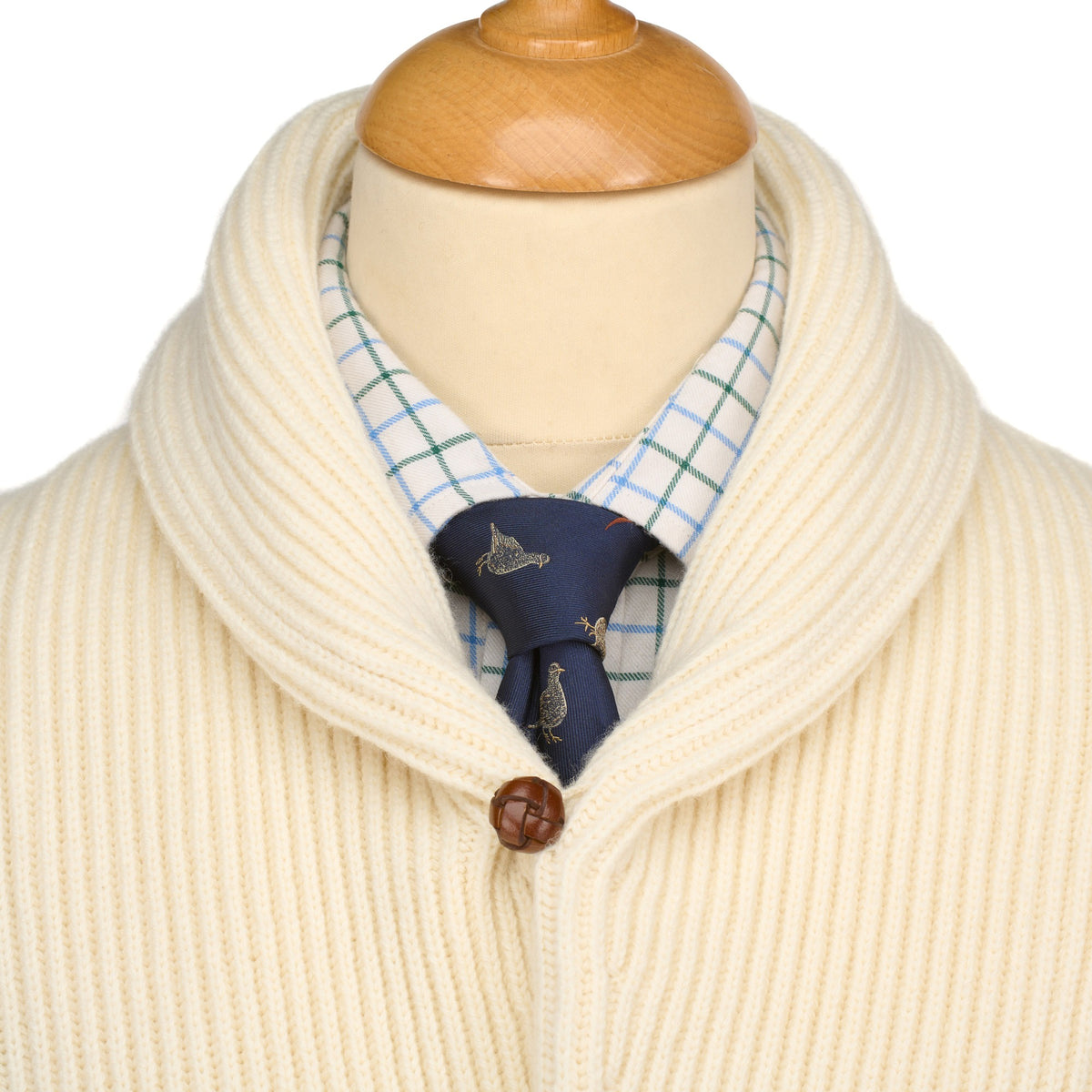 Ecru George Shawl Cardigan