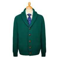 Tartan Green George Shawl Cardigan