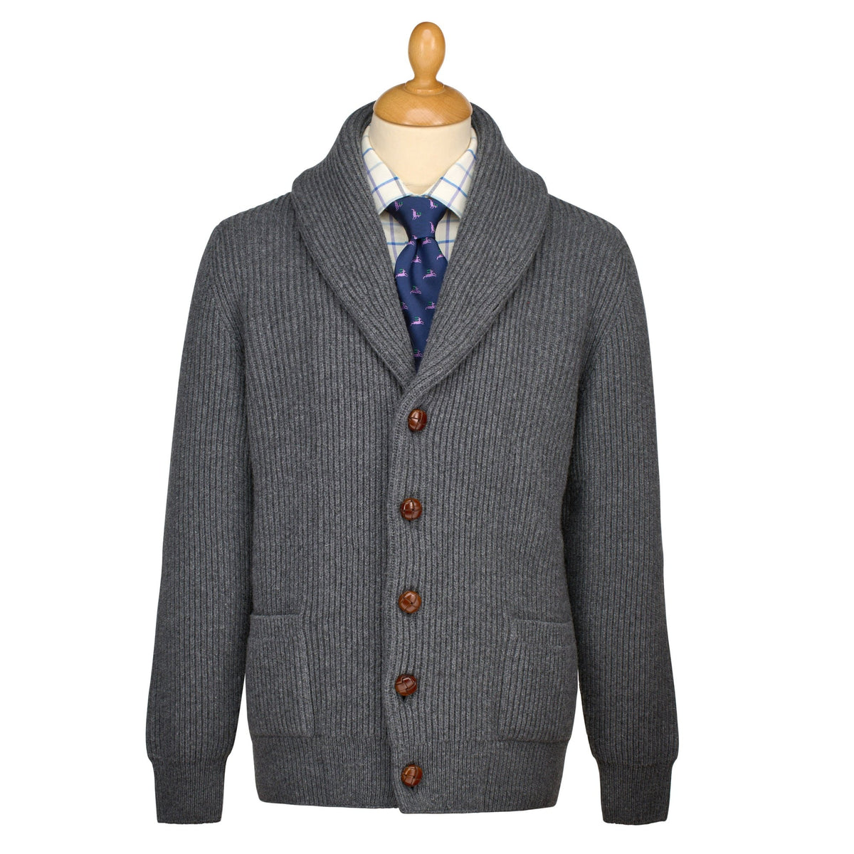 Grey George Shawl Cardigan