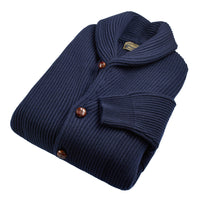 Navy George Shawl Cardigan