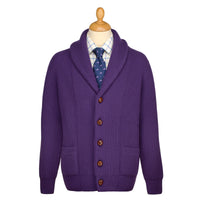 Purple George Shawl Cardigan
