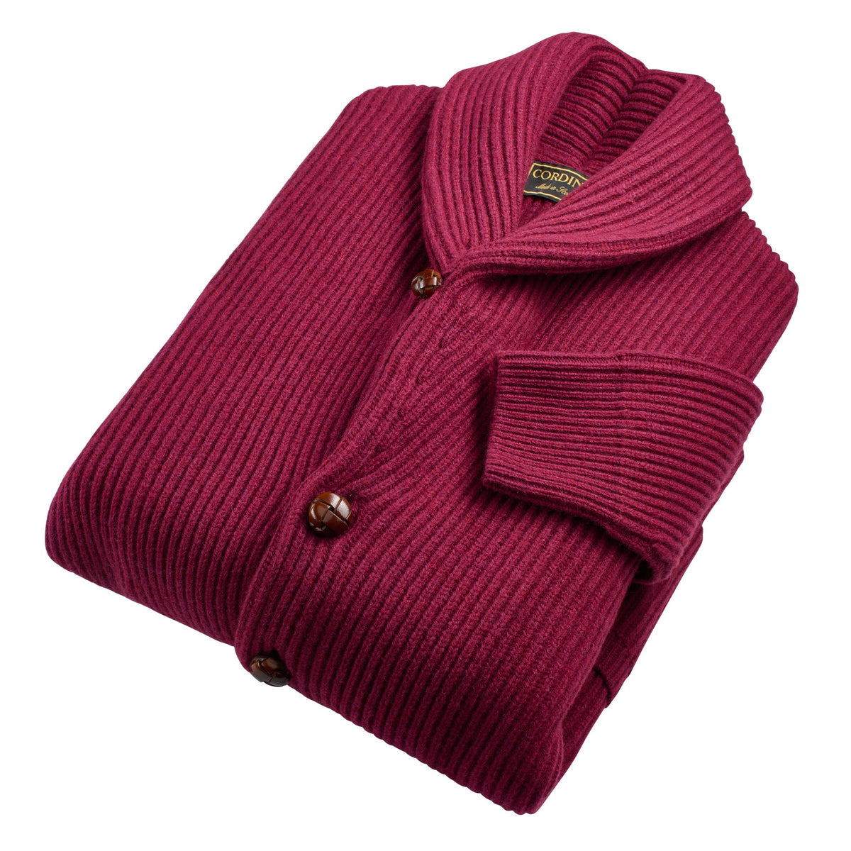Burgundy George Shawl Cardigan