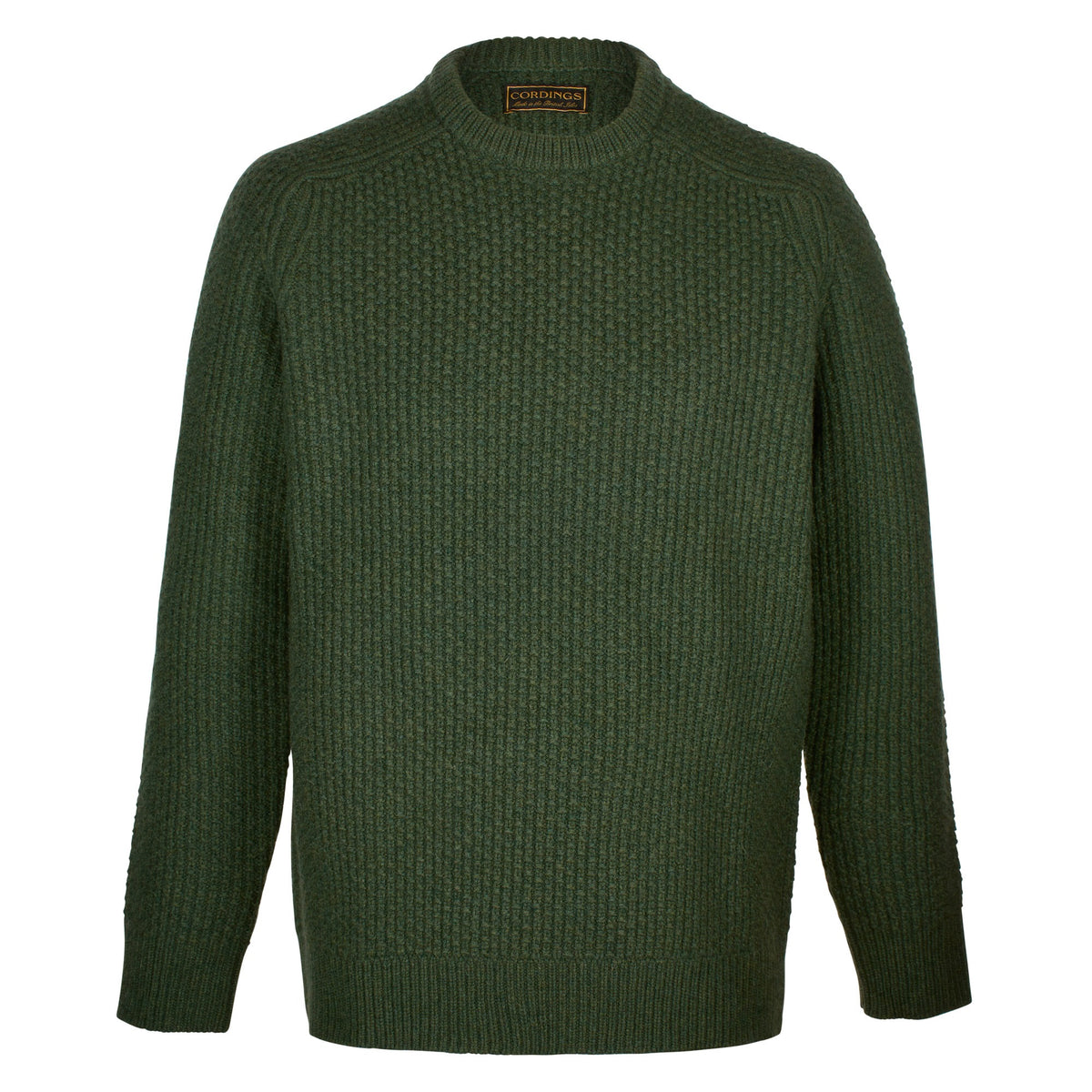 Forest Green Patrick Weave Crew Neck Jumper