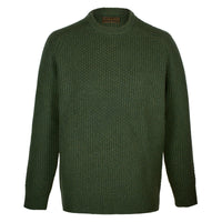 Forest Green Patrick Weave Crew Neck Jumper