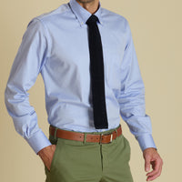 Navy Heavy Silk Knitted Tie