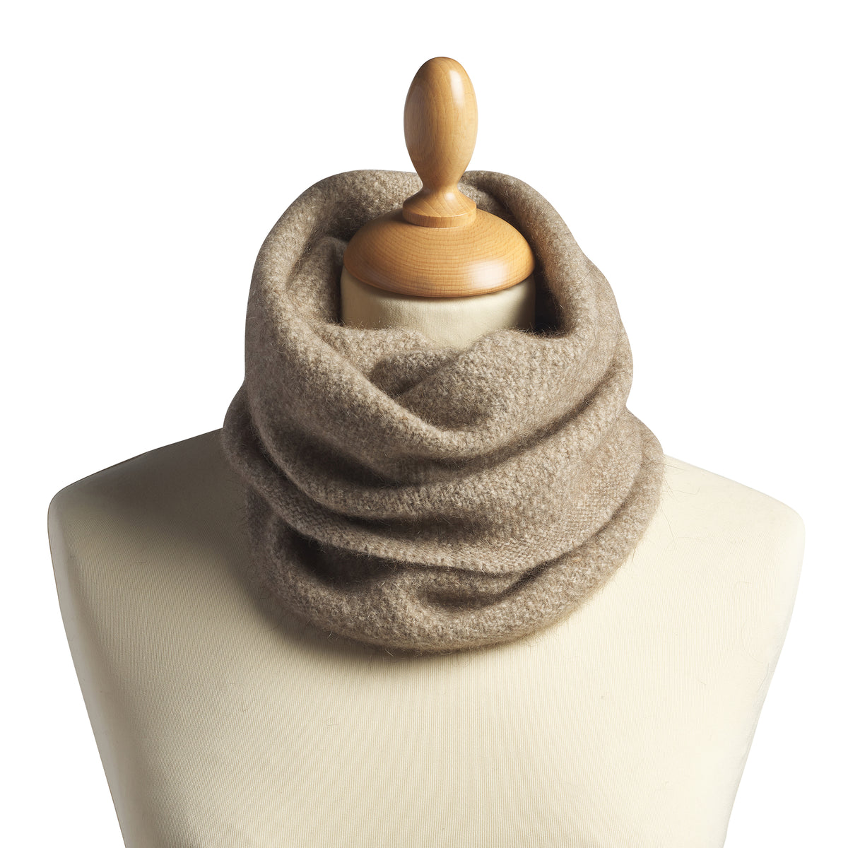 Taupe Possum Cowl Neck Warmer