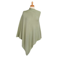 Green Cotton Poncho