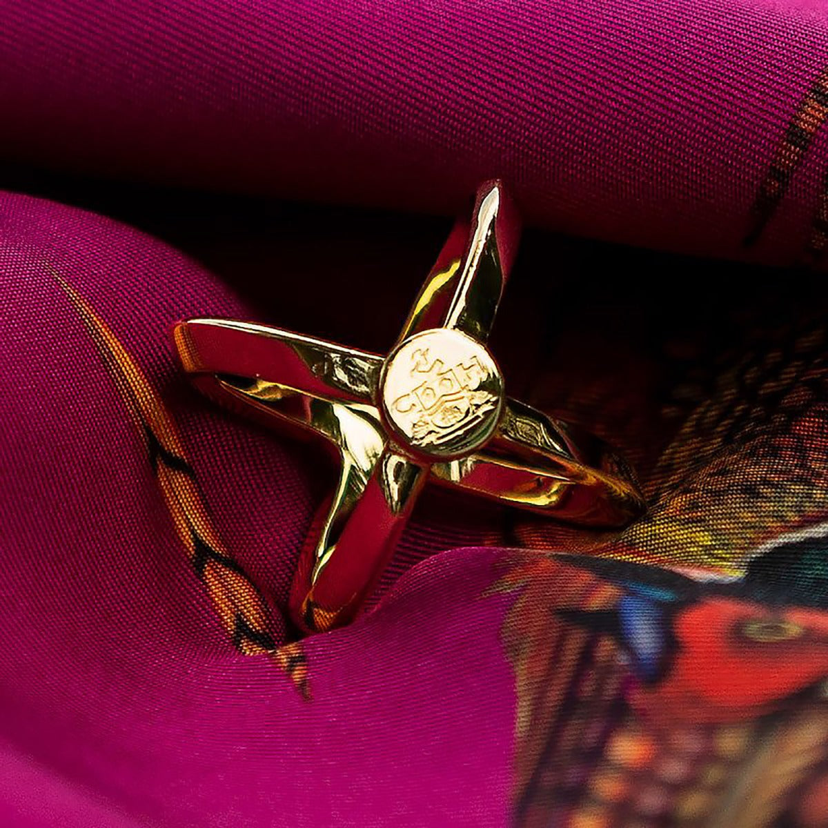 Gold Scarf Ring