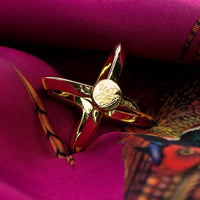 Gold Scarf Ring