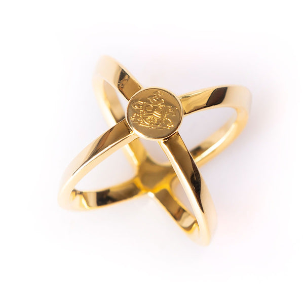 Gold Scarf Ring