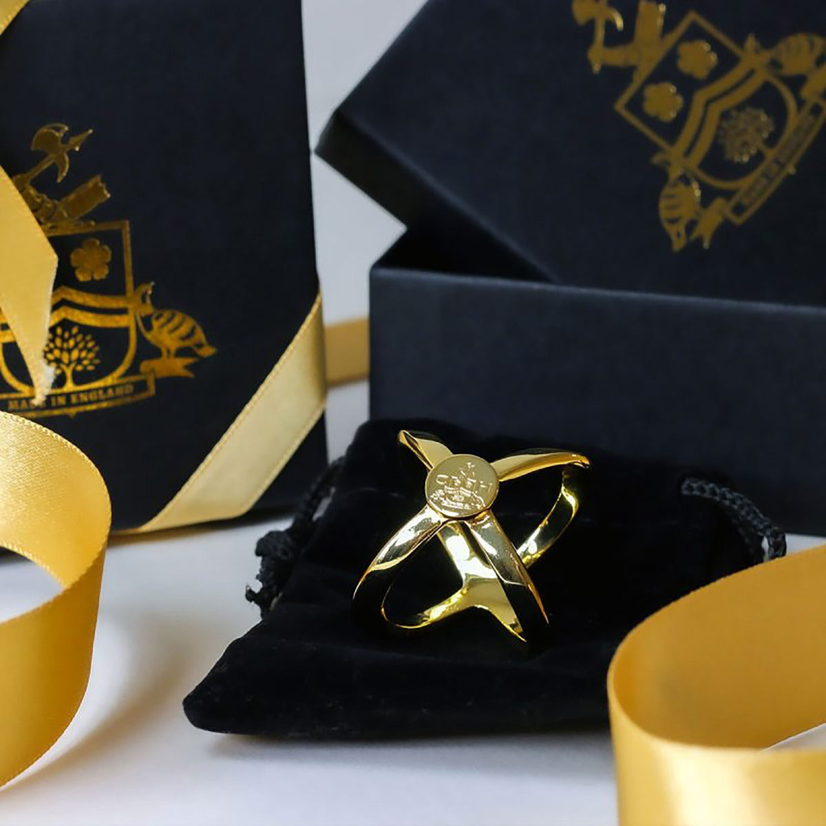 Gold Scarf Ring