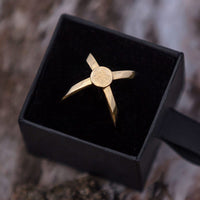 Gold Scarf Ring