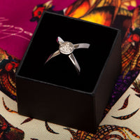 Silver Scarf Ring