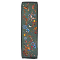 Green Silk Deer Scarf