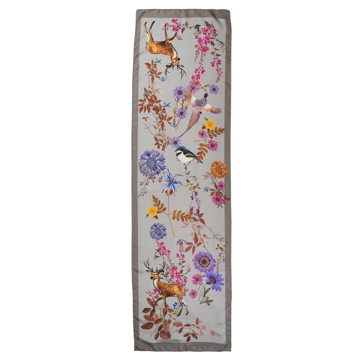 Silver Silk Deer Scarf