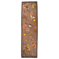 Taupe Silk Deer Scarf