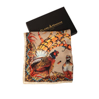 Toffee Heads or Tails Silk Narrow Scarf