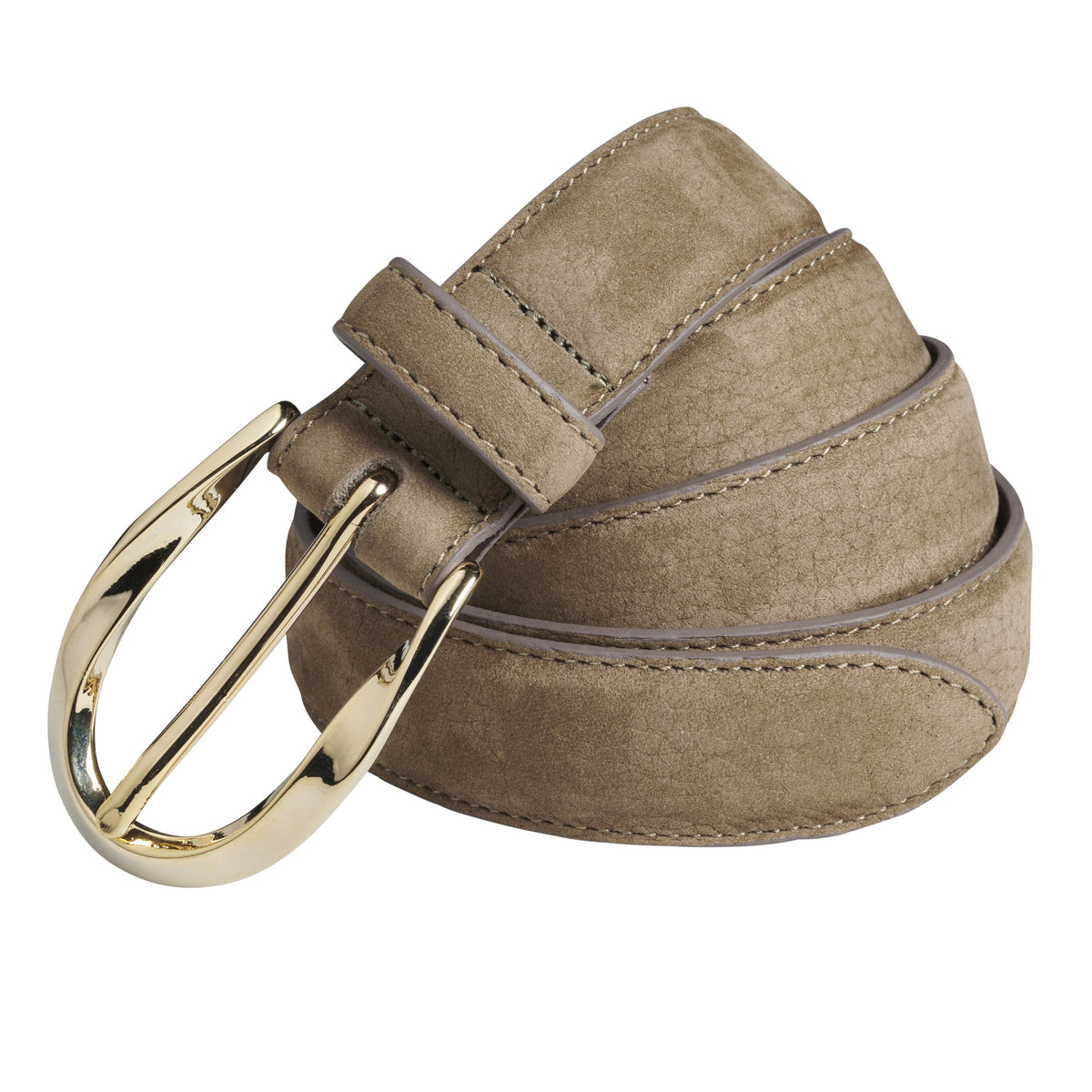 Stone Nubuck Twist Belt