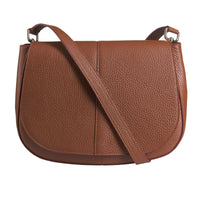 Tan Leather Clutch Handbag
