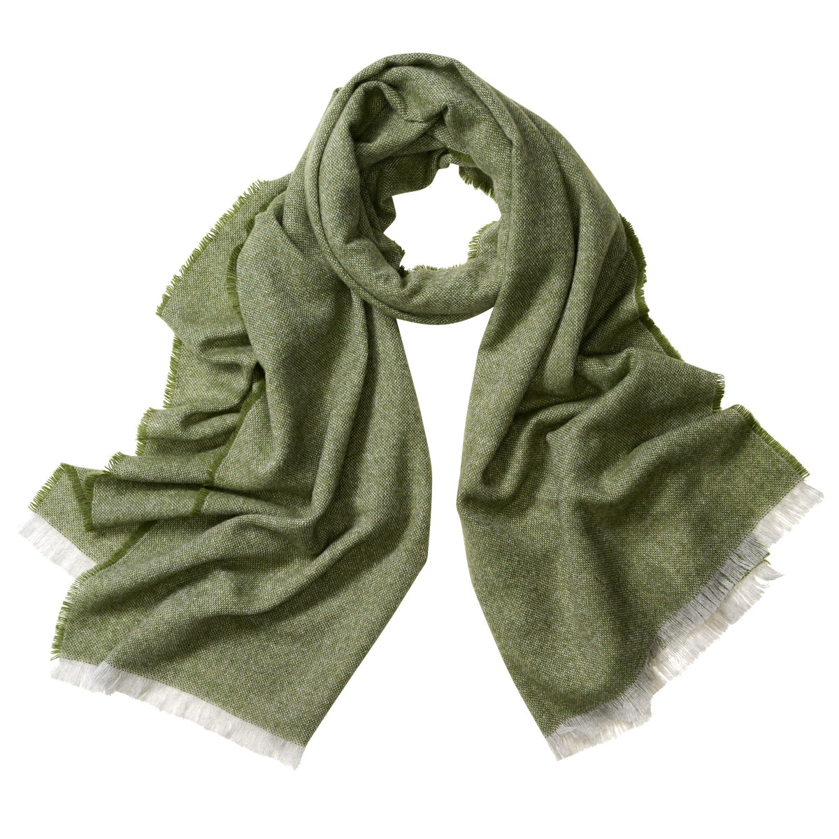 Green Lightweight Merino Cashmere Scarf