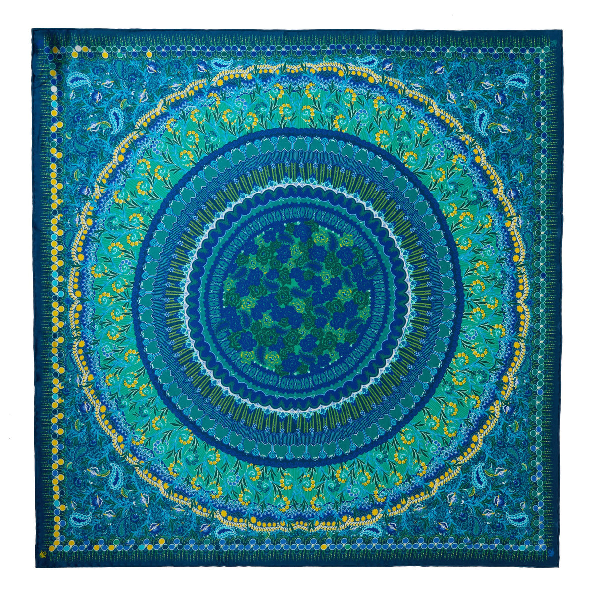 Blue Boheme Mini Silk Scarf