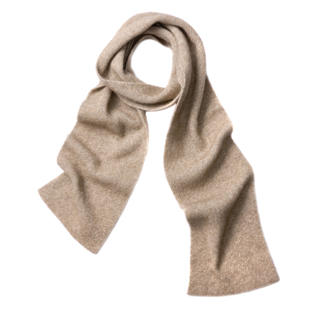 Taupe Merino & Possum Chevi Scarf