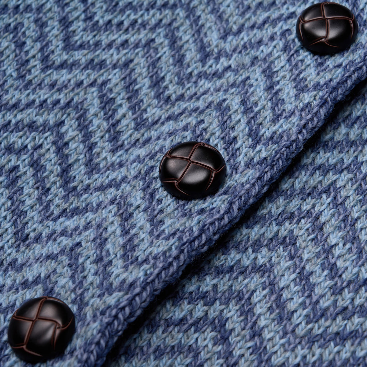 Blue Killala Herringbone Poncho