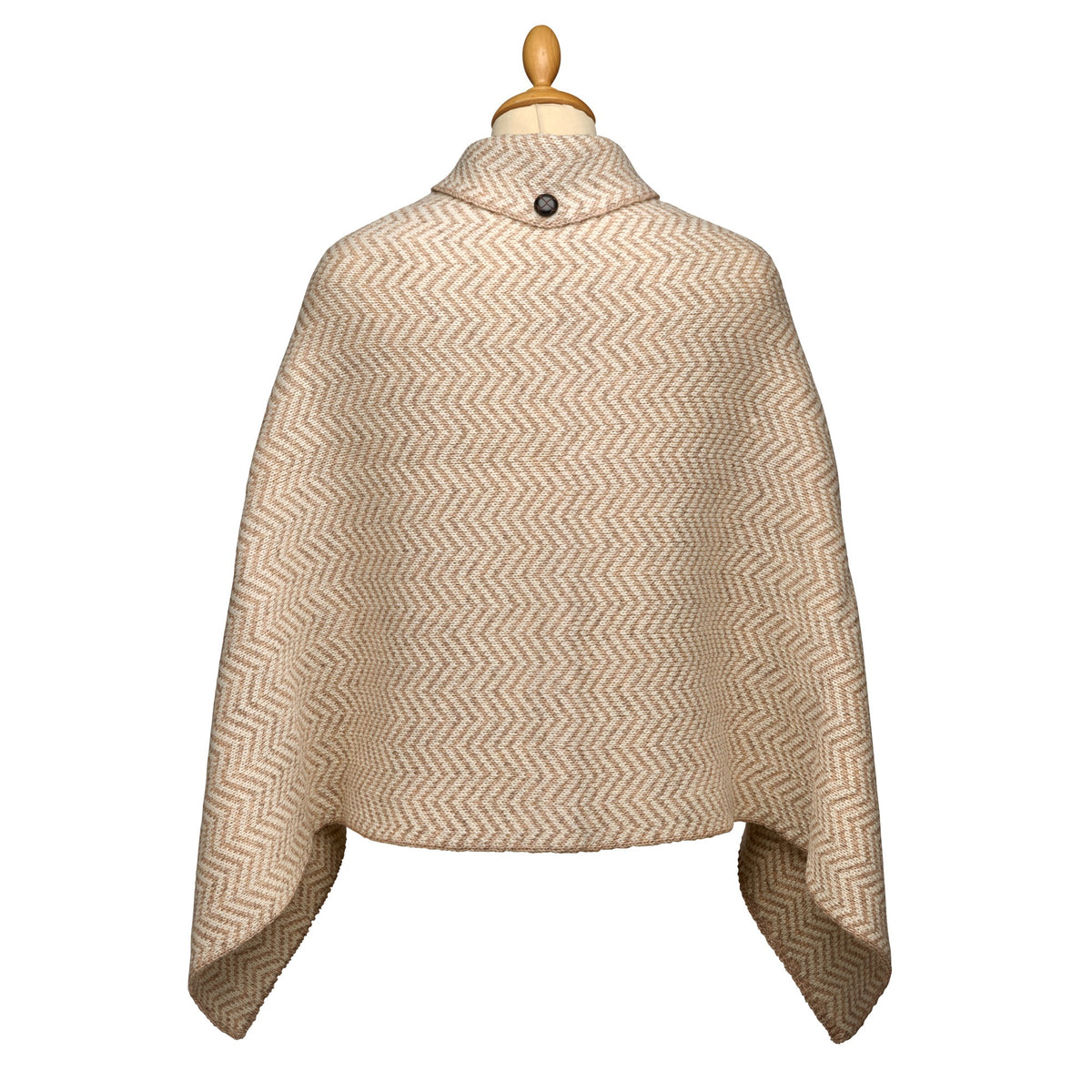 Cream Killala Herringbone Poncho