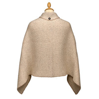 Cream Killala Herringbone Poncho