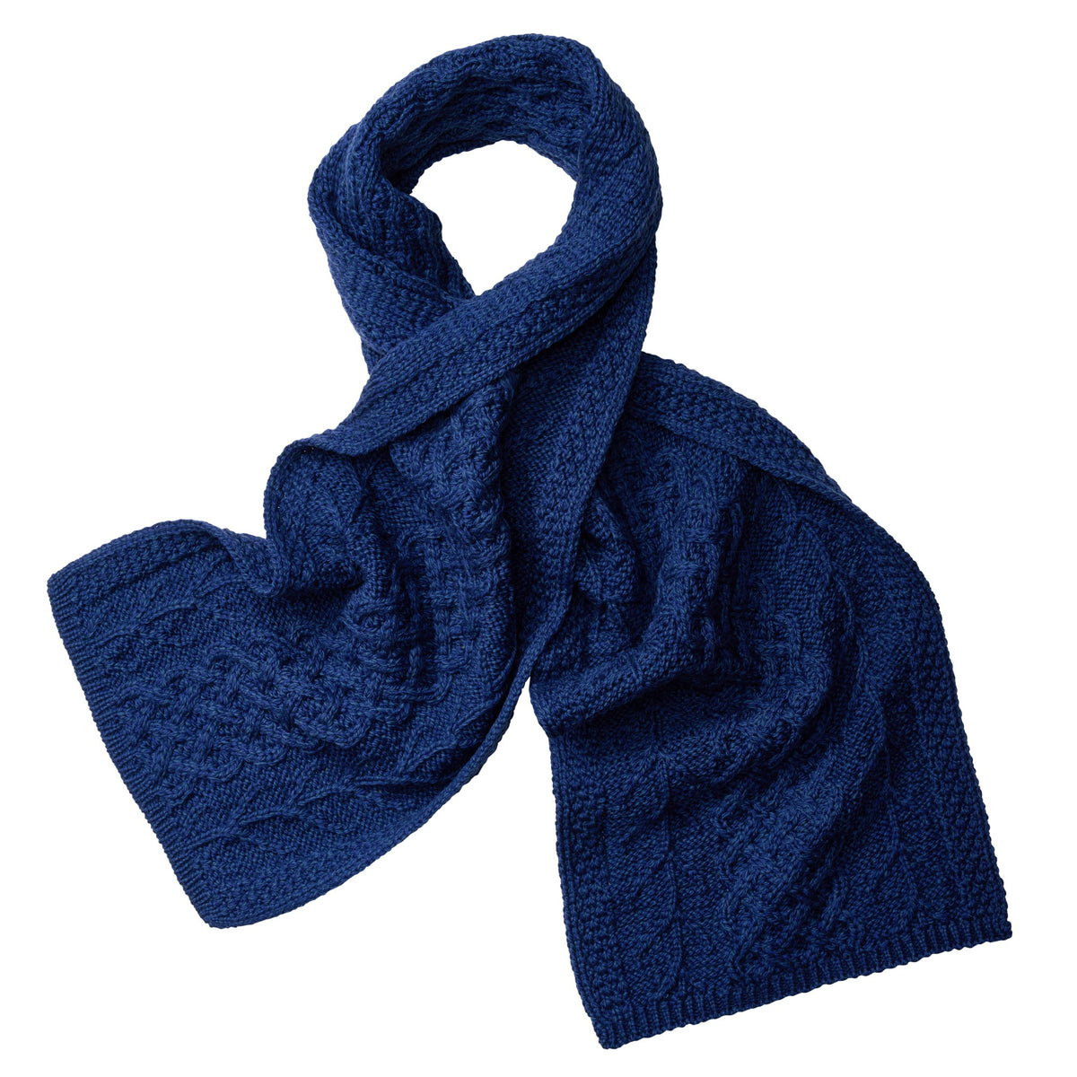 Blue Supersoft Merino Scarf