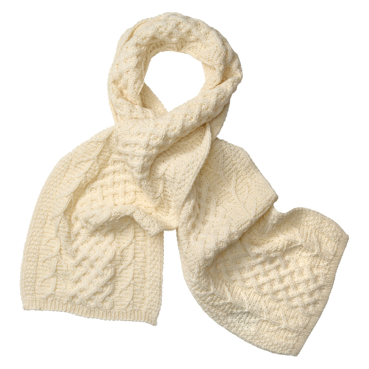Cream Supersoft Merino Scarf