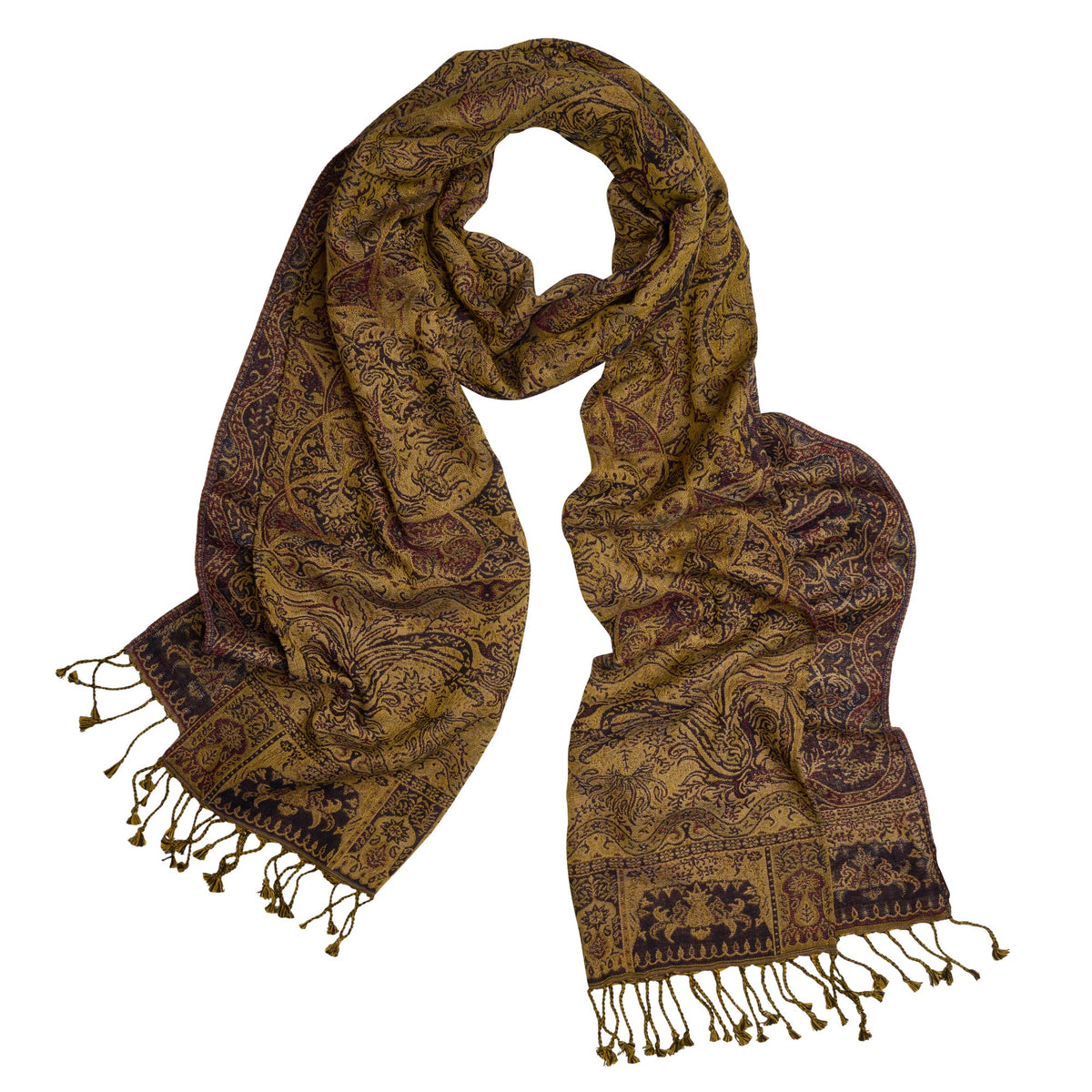 Blue Jacquard T.ba Wool Scarf