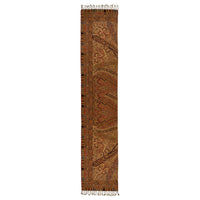 Red Jacquard T.ba Wool Scarf