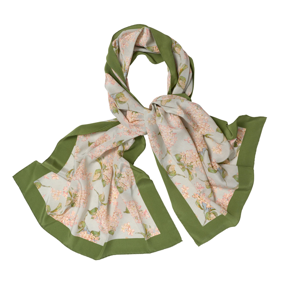 Archive Lilac Crepe De Chine Scarf made with Liberty Fabric