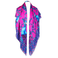 Pluming Marvellous Fandango Pink Wool Silk Shawl
