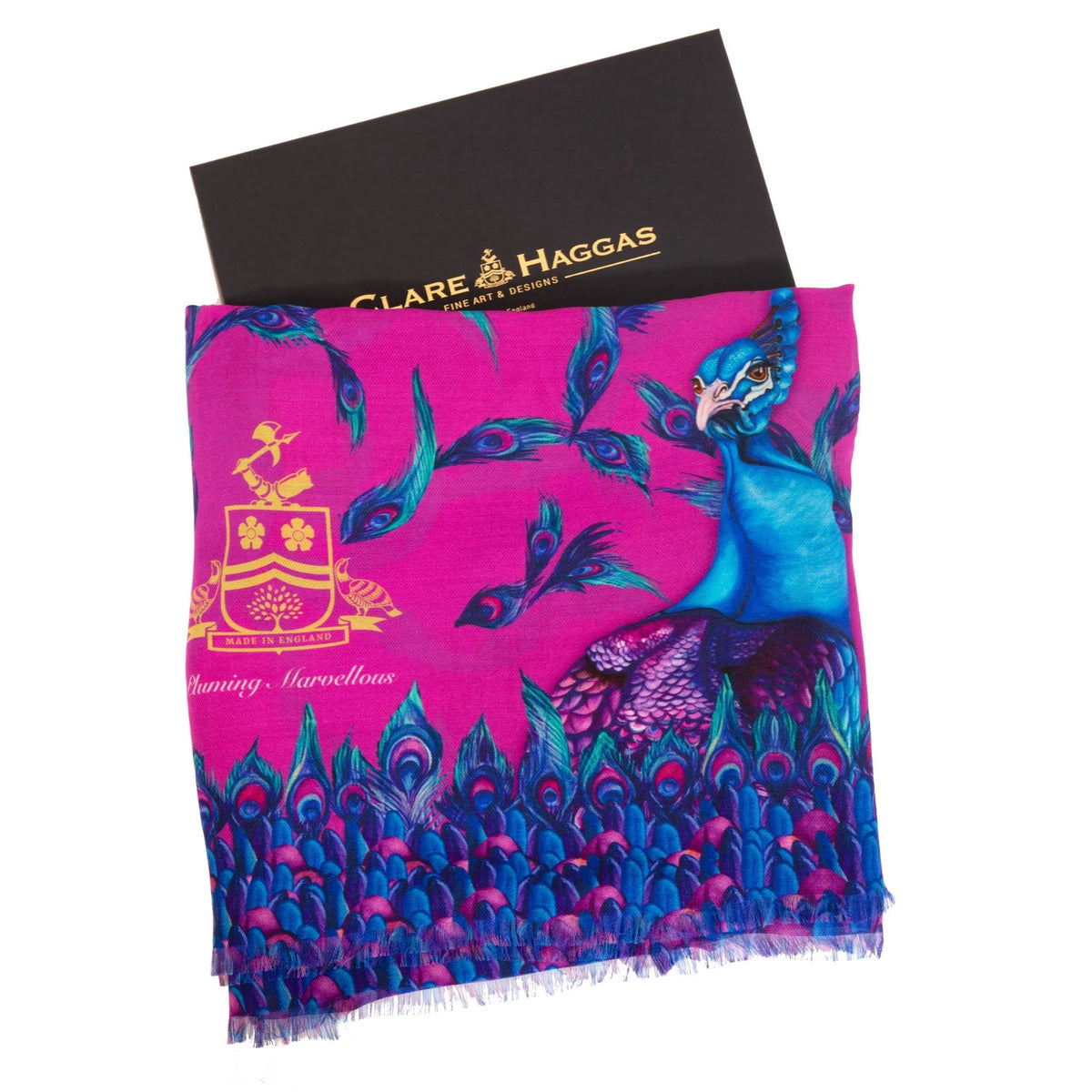 Pluming Marvellous Fandango Pink Wool Silk Shawl