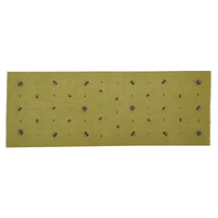 Green Wildlife Motif Silk Wool Scarf