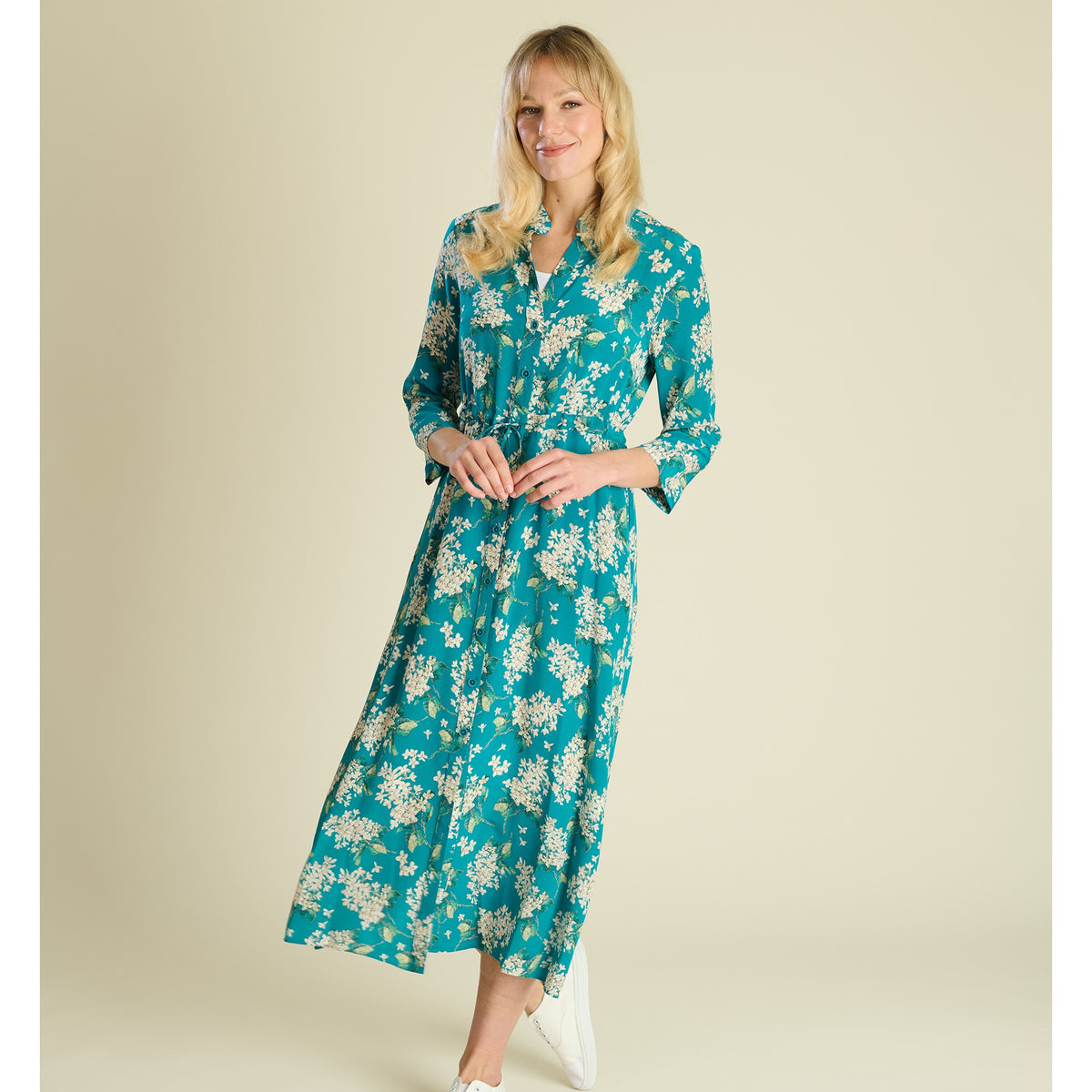 Archive Lilac Silk Dress made with Liberty Fabric