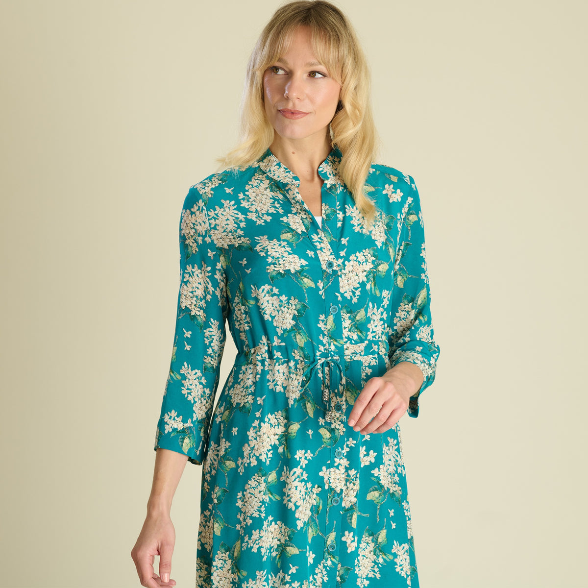 Archive Lilac Silk Dress made with Liberty Fabric