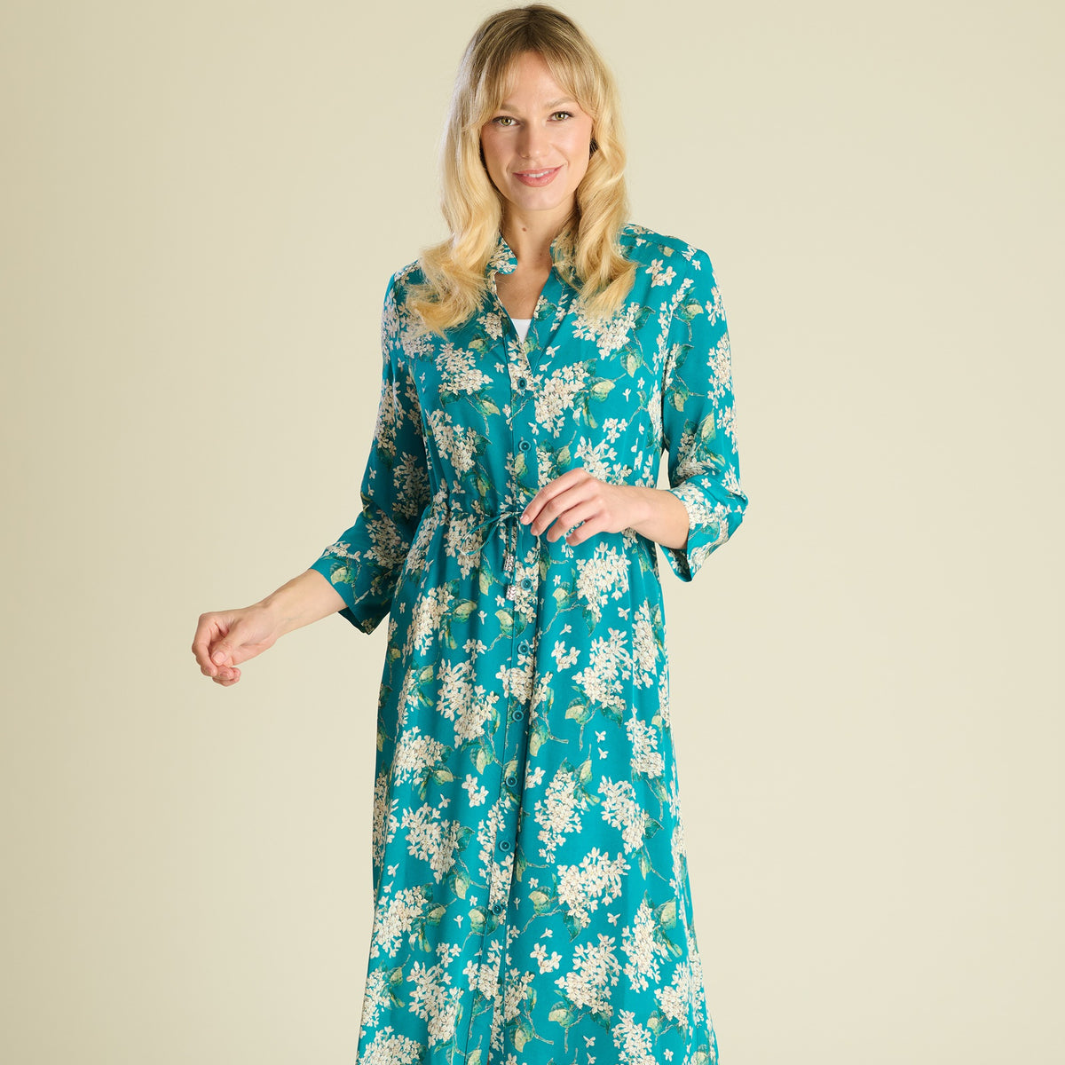 Archive Lilac Silk Dress made with Liberty Fabric