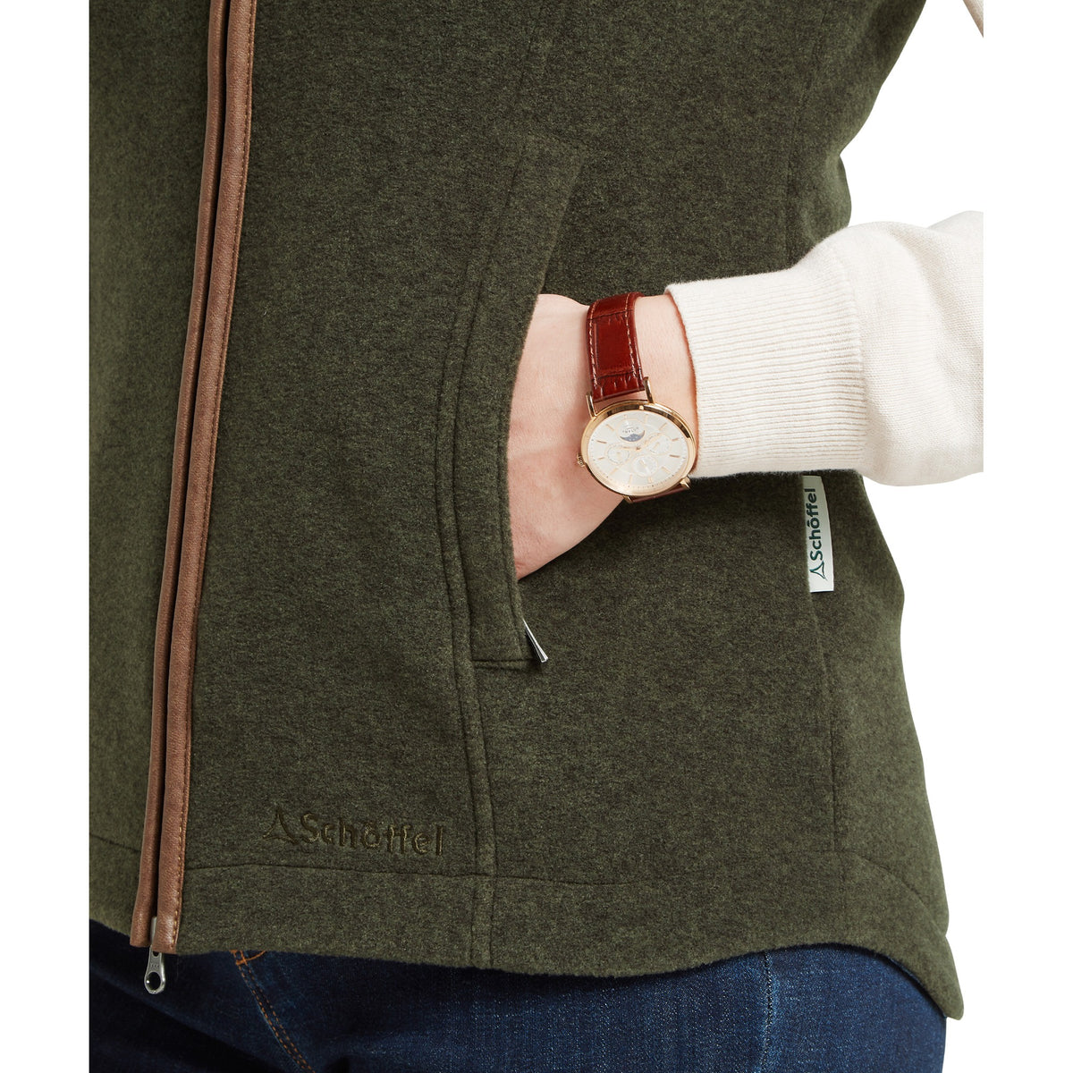 Dark Green Schöffel Lyndon Fleece Gilet