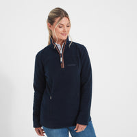 Schoffel Navy 1/4 Zip Tilton Fleece