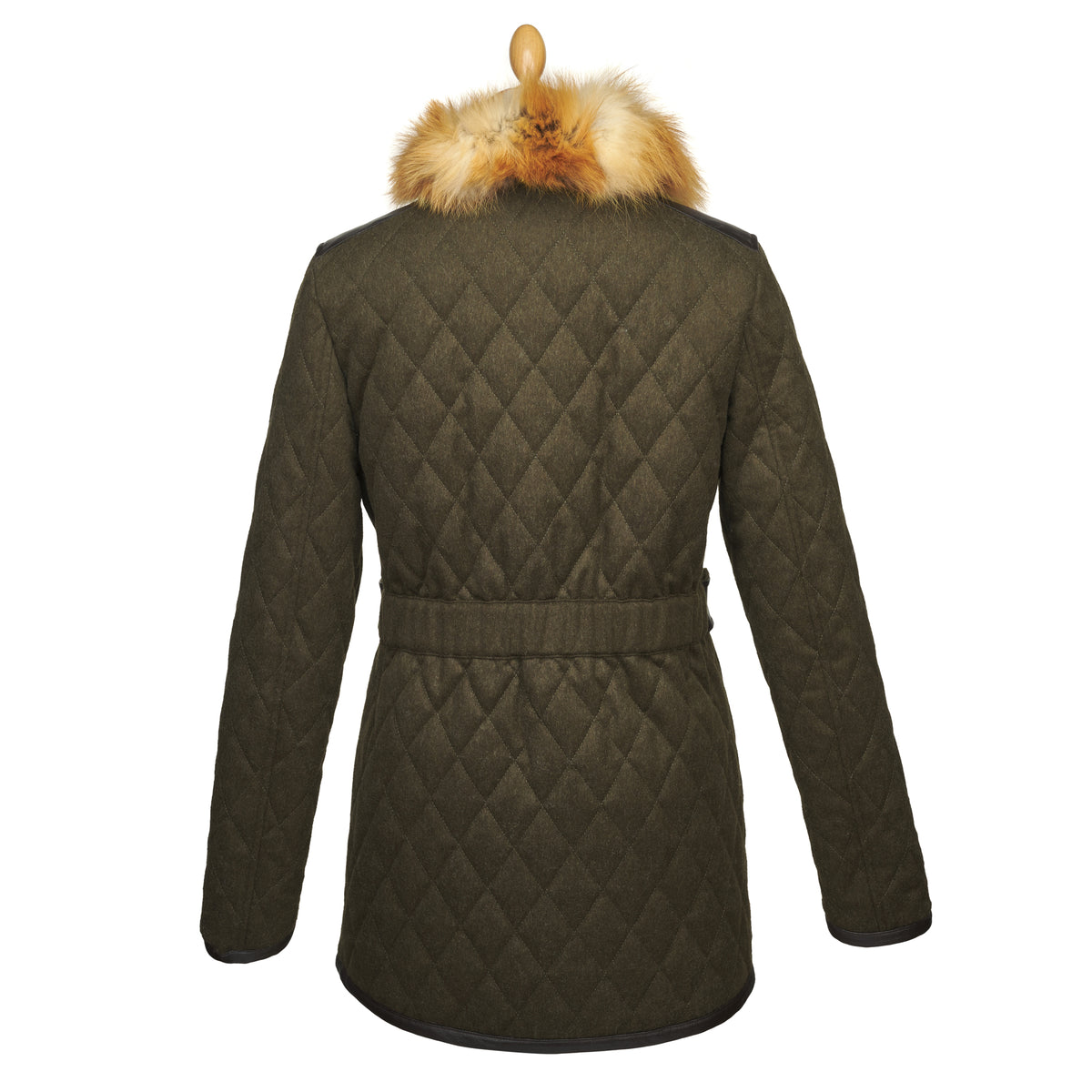 Green Derby Quilted Field Coat